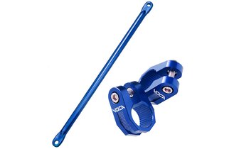 Crossbar e morsetti manubrio 22mm Voca Racing Alu blu