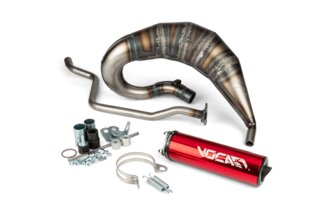 Exhaust Voca Cross Rookie 50/70cc red silencer Yamaha DT / X-Limit