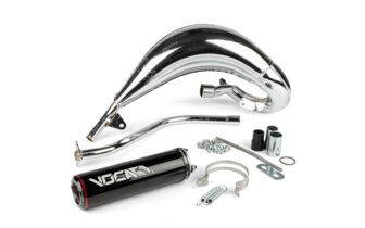 Exhaust Voca Cross Chromed 50 / 70cc black Beta RR after 2012