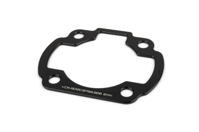Zylinderfußspacer 2mm Voca Yamaha Aerox Schwarz