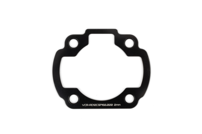 Zylinderfußspacer 2mm Voca Yamaha Aerox Schwarz