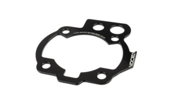 Zylinderfußspacer 2mm Voca AM6 Schwarz