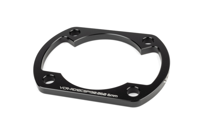 Distanziale base cilindro 6mm Voca Yamaha DT 50 LC Portugal Nero