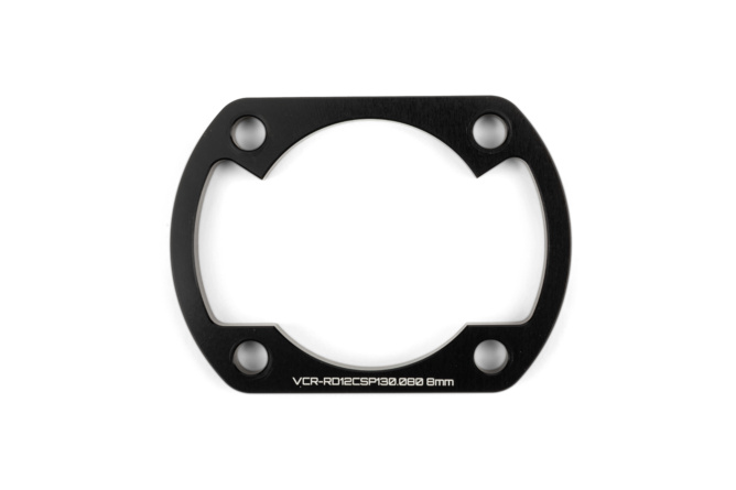 Zylinderfußspacer 8mm Voca Yamaha DT 50 LC Portugal Schwarz