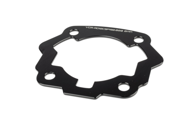 Espaciador de Cilindro 2mm Voca Derbi Euro 2 Negro
