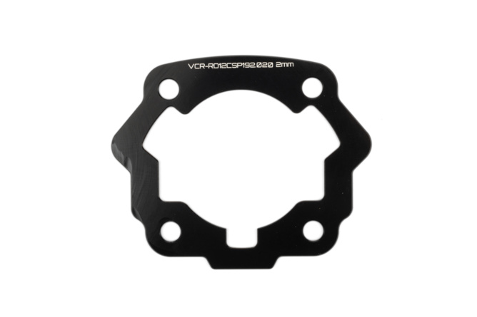 Espaciador de Cilindro 2mm Voca Derbi Euro 2 Negro