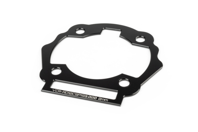 Zylinderfußspacer 2mm Voca Derbi Euro 3/4 Schwarz