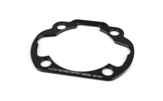 Cylinder Spacer 2mm Voca Derbi Variant Black