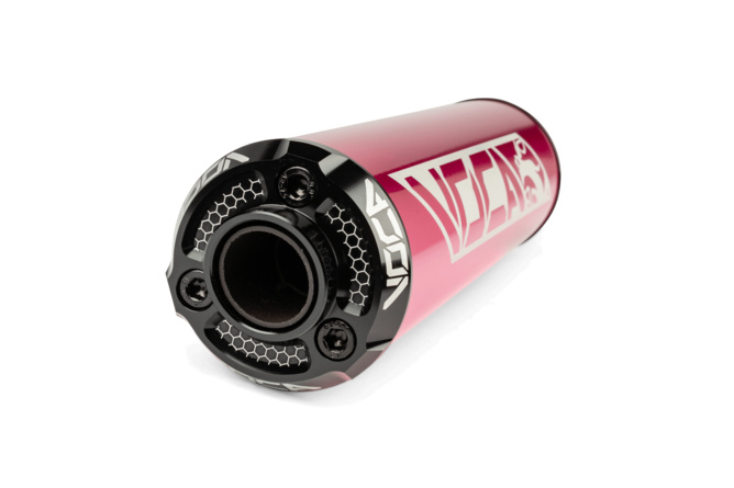 Endschalld&auml;mpfer Voca Alu CNC pink / schwarz
