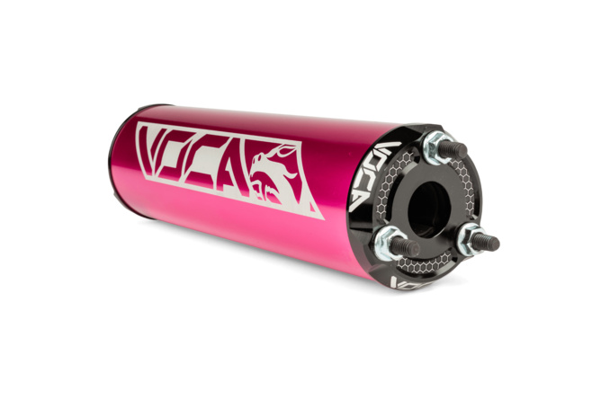Endschalld&auml;mpfer Voca Alu CNC pink / schwarz