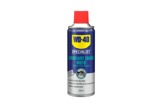 Lubrifiant chaîne WD-40 Specialist Moto spray 400ml (Aérosol)