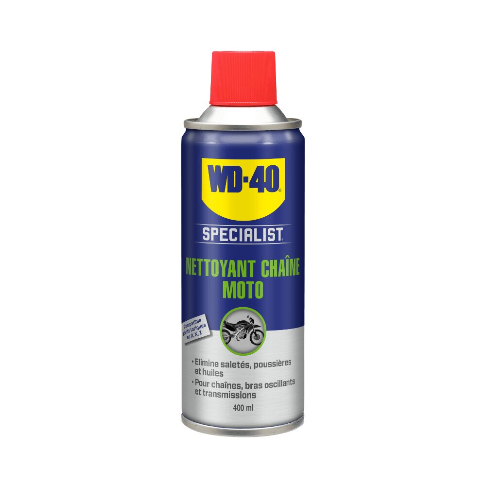 KIT PULISCI LUBRIFICA CATENA WD-40 DA 400ML Pulitore Lubrificante Spazzola 8052740253552 - Foto 13