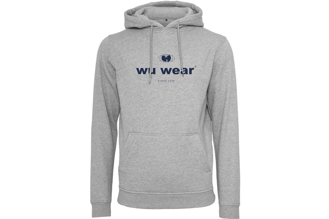 Hoody Wu-Wear Since 1995 grigio chiaro
