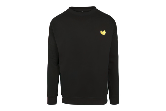 Crewneck Sweater Wu-Wear Tape Chest Embroidery black