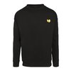 Jumper Crewneck / Round Neck Wu-Wear Tape Chest Embroidery negro