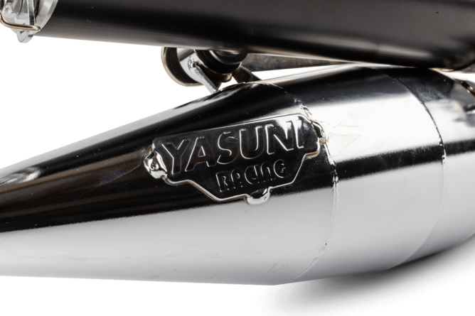 Yasuni Exhaust R Black & Chrome Piaggio