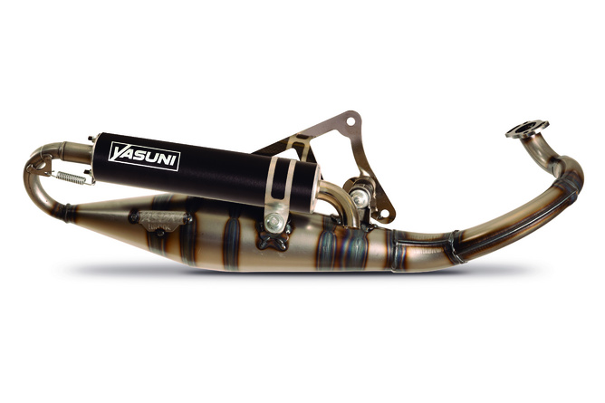 Auspuff Yasuni R-Pro Peugeot liegend / Morini Schwarz