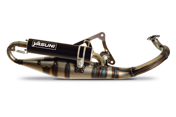 Auspuff Yasuni R-Pro Peugeot liegend / Morini Carbon