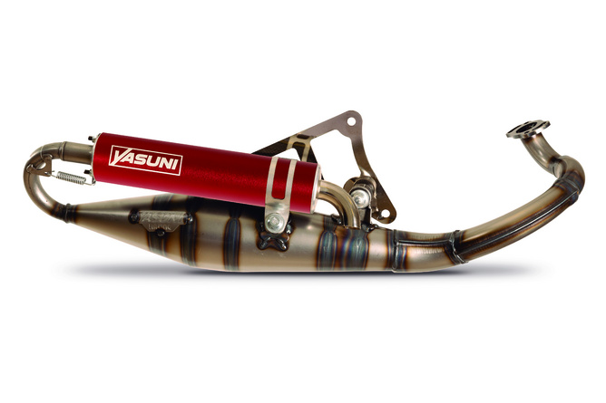 Auspuff Yasuni R-Pro Peugeot liegend / Morini Rot