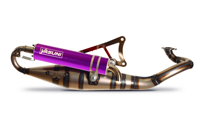 Auspuff Yasuni R-Pro Minarelli liegend Lila