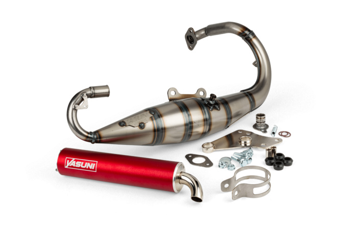 Auspuff Yasuni R Peugeot stehend fortuna red