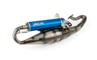 Auspuff Yasuni R Peugeot liegend / Morini Blau