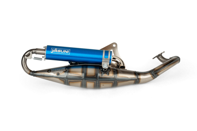 Auspuff Yasuni R Peugeot liegend / Morini Blau
