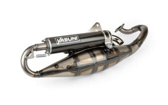 Auspuff Yasuni R Derbi Atlantis / Peugeot liegend AC carbon