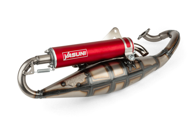 Marmitta Yasuni R Derbi Atlantis / Peugeot orizzontale AC fortuna red