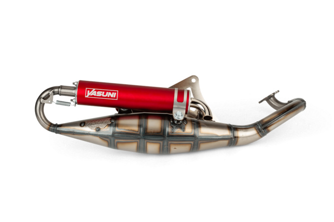 Marmitta Yasuni R Derbi Atlantis / Peugeot orizzontale AC fortuna red