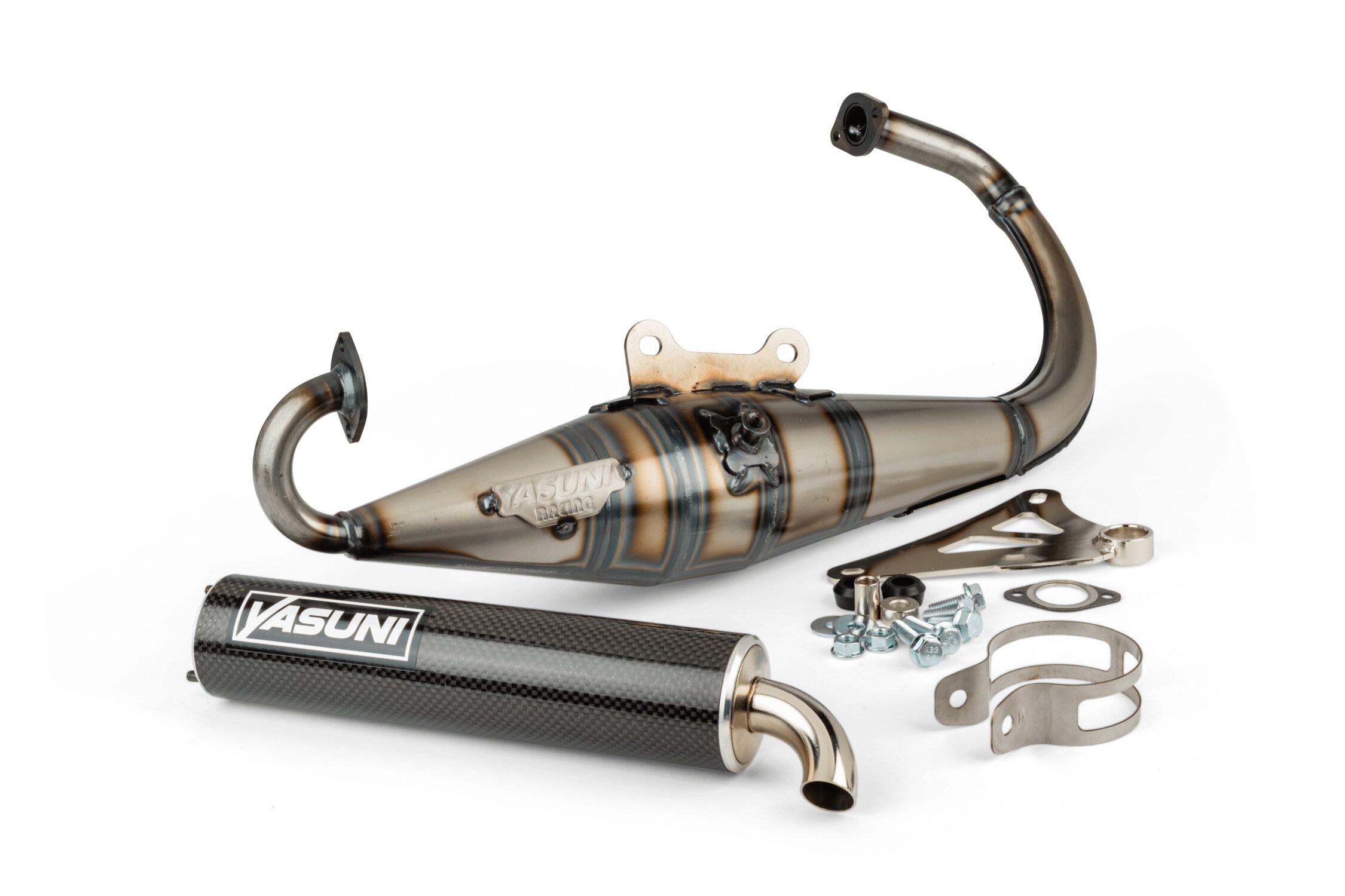 Yasu Exhaust Yasuni Z Minarelli vertical carbon look | MAXISCOOT