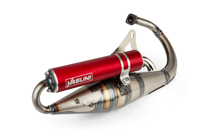 Auspuff Yasuni Z "Red Fortuna" Minarelli stehend