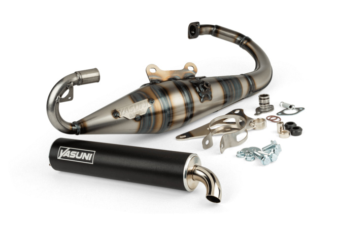 Auspuff Yasuni R-Pro Minarelli stehend Schwarz