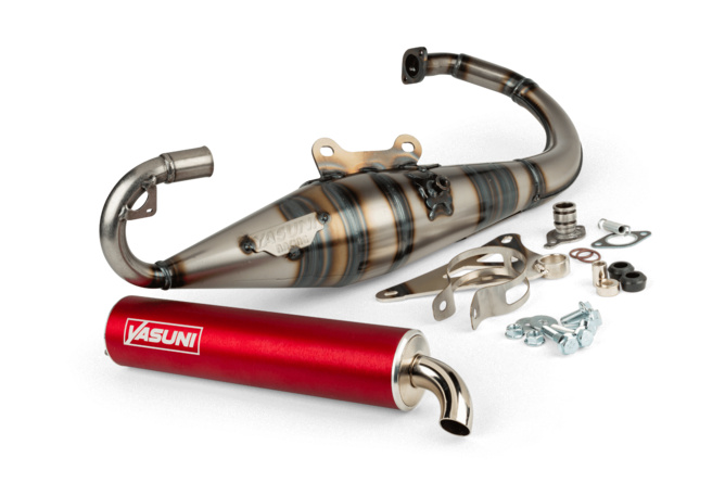 Scarico Yasuni R-Pro Minarelli verticale Rosso