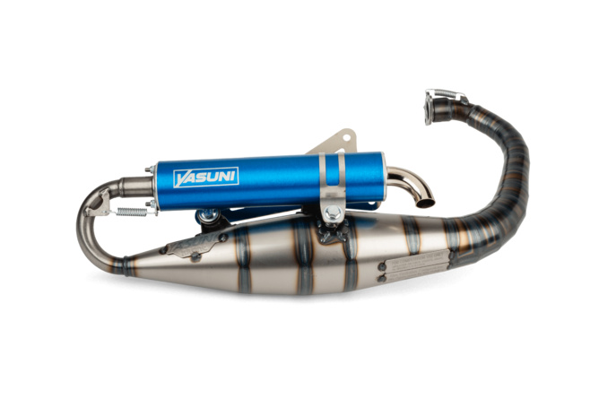 Auspuff Yasuni C16 Minarelli stehend Blau