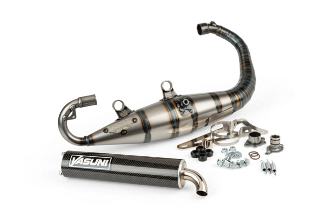 Exhaust Yasuni Carrera 16 Black Edition Yamaha BW's / Slider carbon look