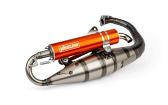 Auspuff Yasuni C16 Minarelli stehend Orange