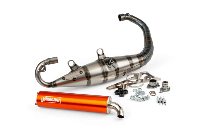 Auspuff Yasuni C16 Minarelli stehend Orange