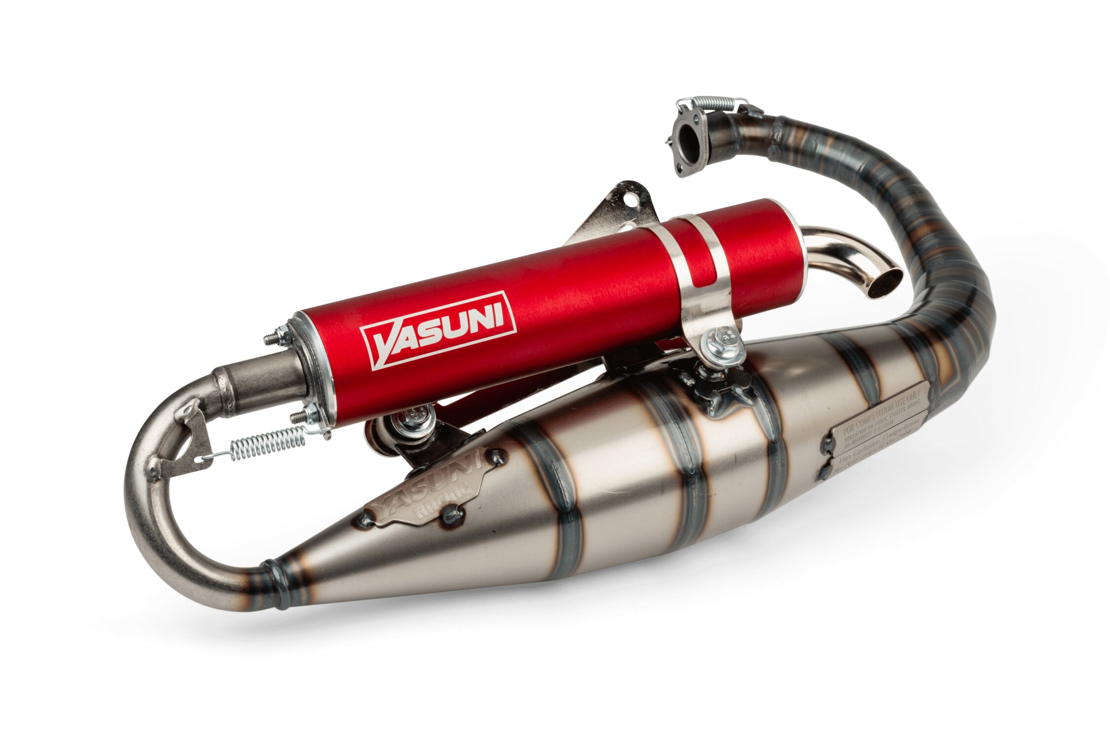 Exhaust Yasuni C16 Minarelli vertical red | MAXISCOOT