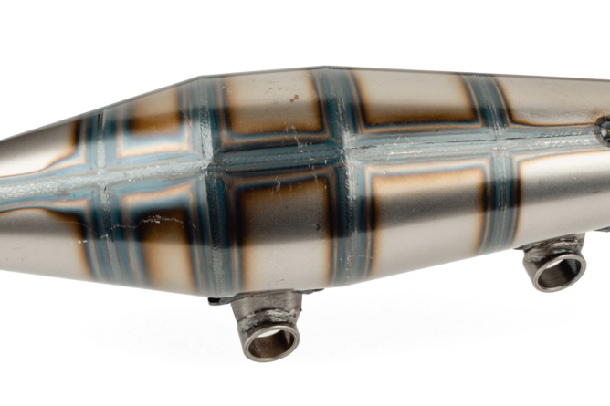 Auspuff Yasuni Z Piaggio Blau