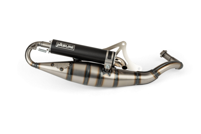 Exhaust Yasuni R Black Piaggio black road-legal