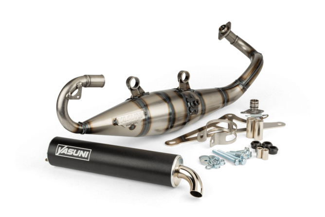 Exhaust Yasuni R Black Piaggio black road-legal