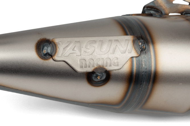 Auspuff Yasuni C16 Piaggio Blau