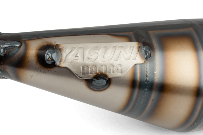 Auspuff Yasuni R3 AM6 / Derbi Blau