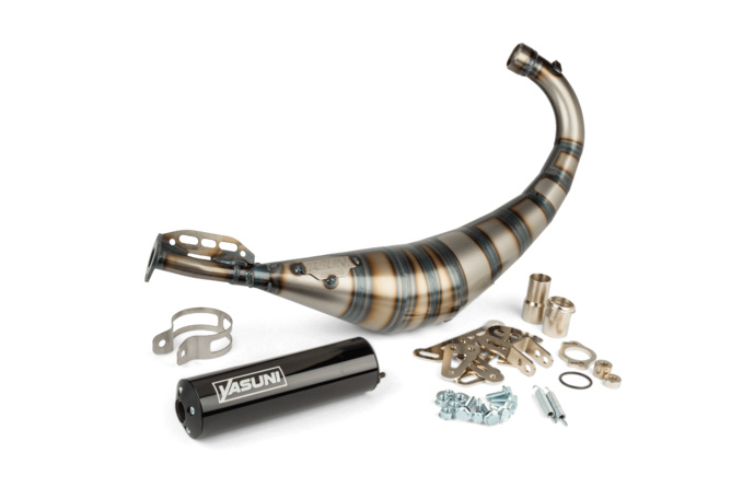 Auspuff Yasuni R3 AM6 / Derbi Schwarz