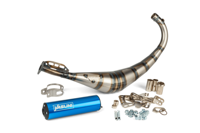 Auspuff Yasuni R2 AM6 / Derbi Blau