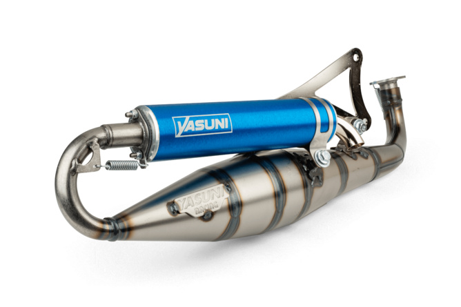 Auspuff Yasuni C16 Minarelli liegend Blau