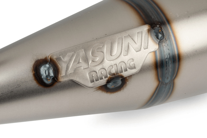 Auspuff Yasuni C16 Minarelli liegend Blau