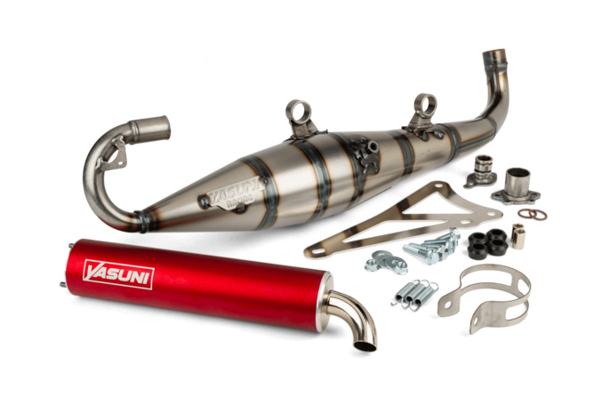 Exhaust Yasuni C16 Minarelli horizontal red