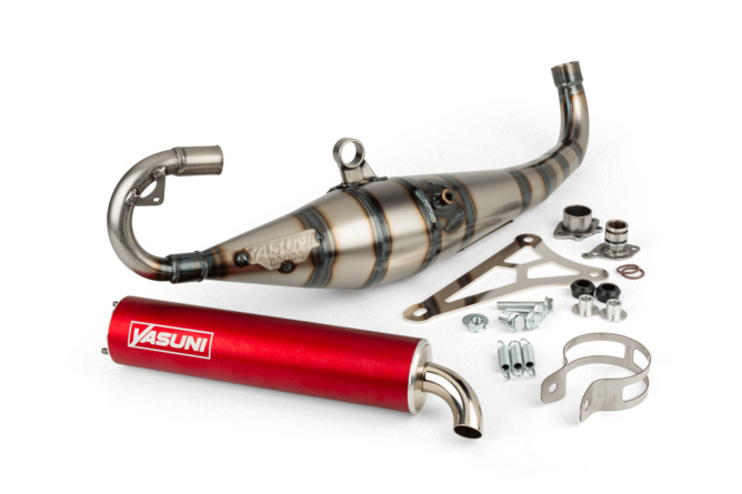 Exhaust Yasuni C21 Red fortuna Minarelli horizontal (Yamaha Aerox)